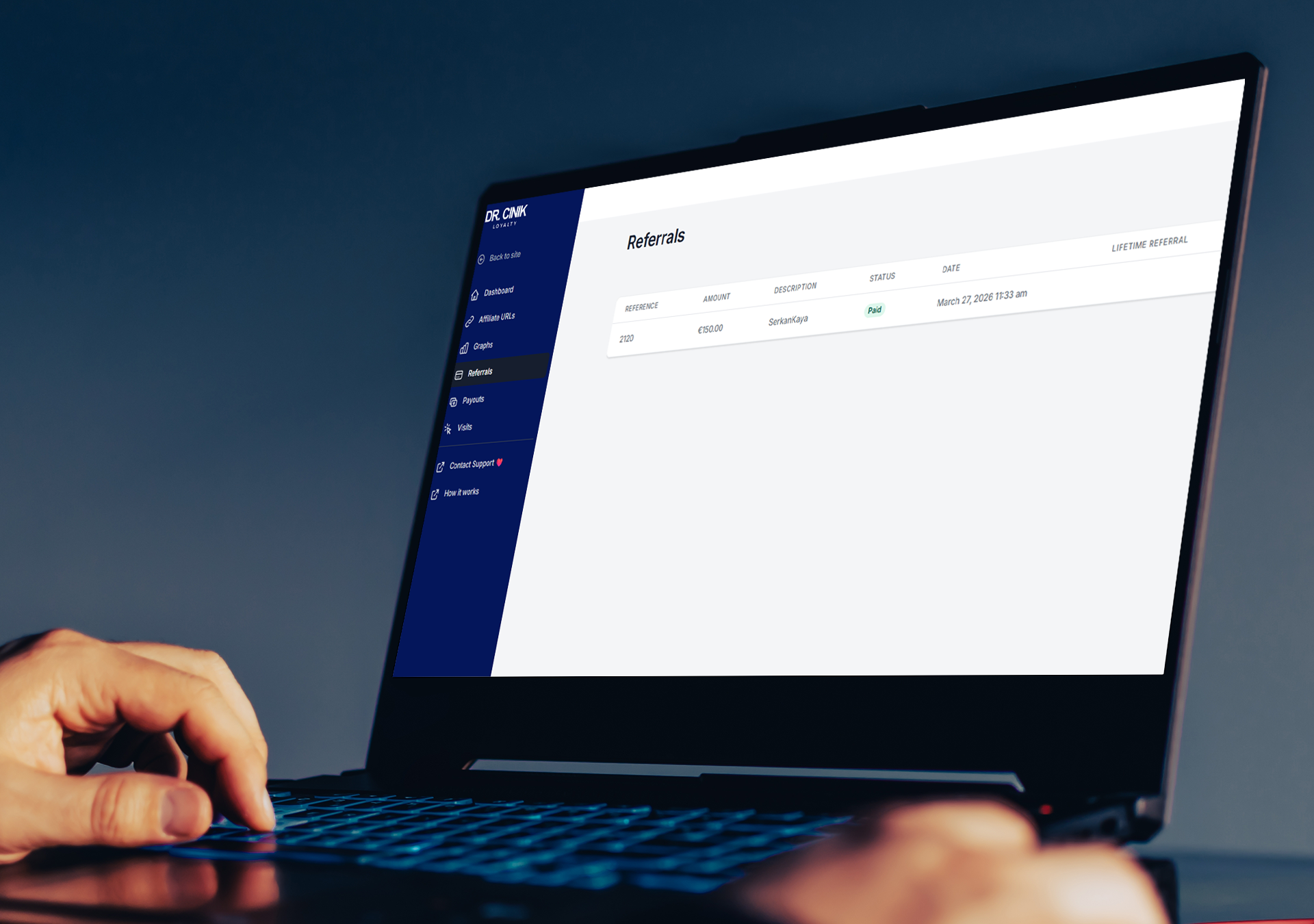 Referral link preview